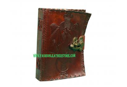 Dragon  Celtic Leather Journal Sketchbook Blank Book Of Shadows Diary Pure Handicraft Leather Book